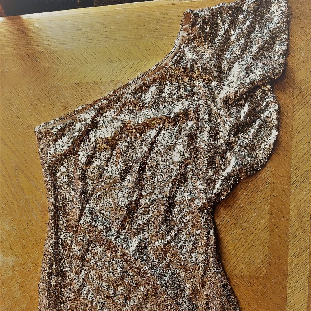 One Shoulder Sequin Dress
